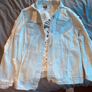Distressed Denim Jacket